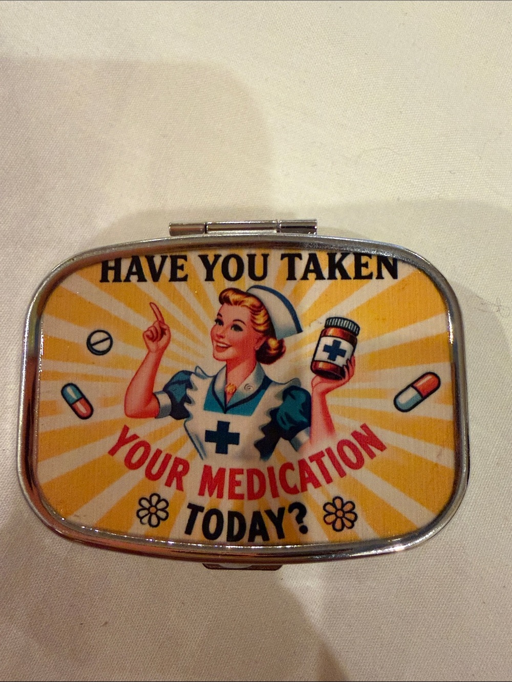 Metal Pill Case Organizer - Assorted Color Designs - Picture 9 of 15
